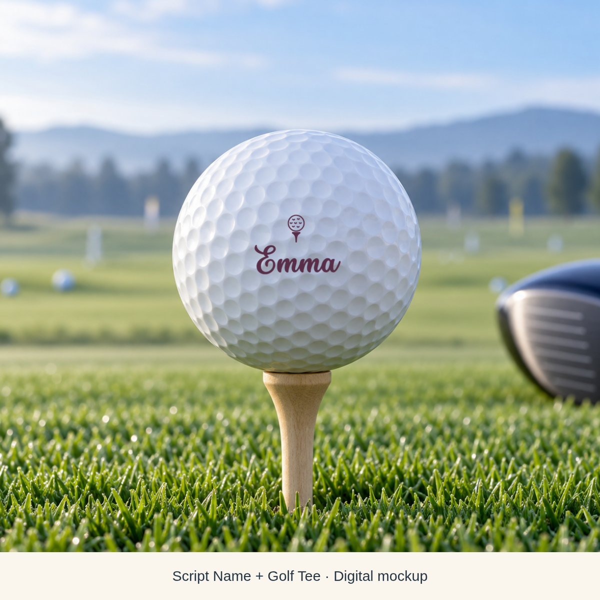 Personalized Golf Balls, Set of 6 — Custom Name or Initial