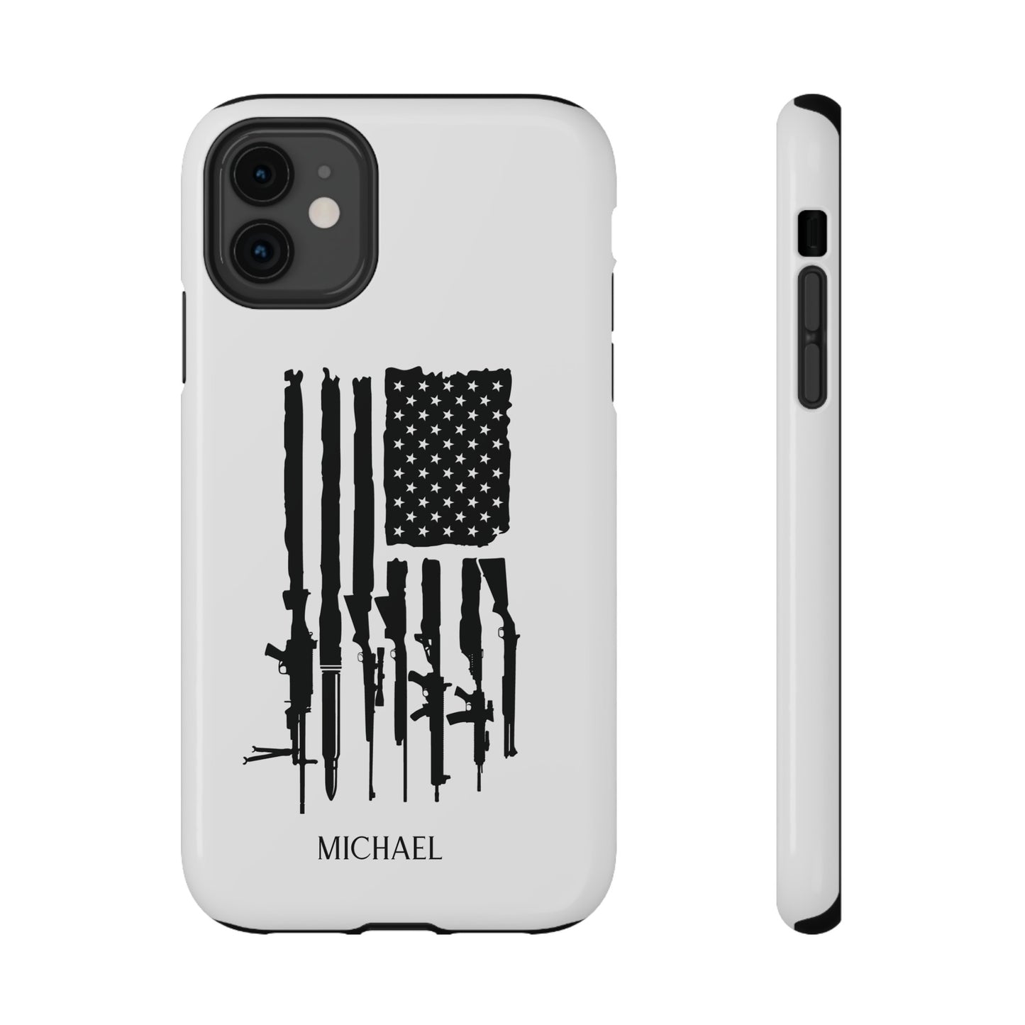 American Rifle Flag, 2nd Amendment Flag Impact Resistant Phone Case