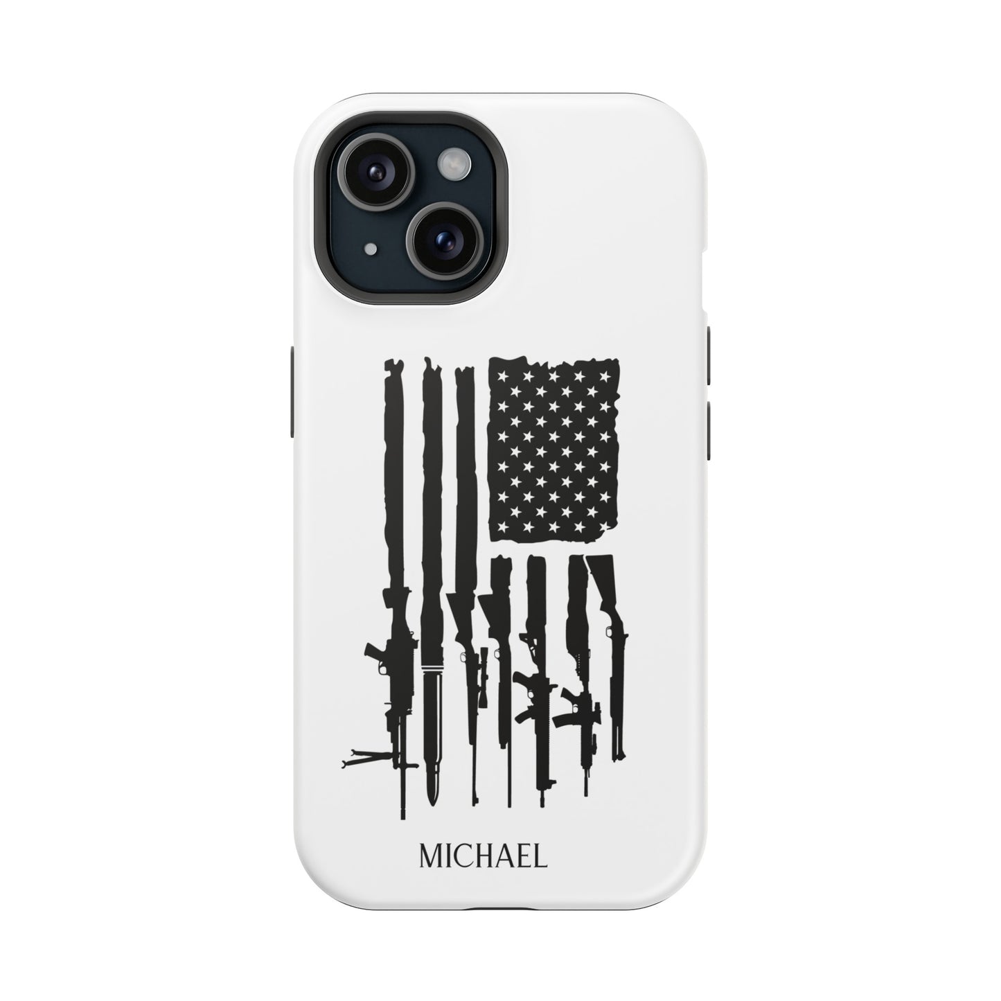 American Rifle Flag, 2nd Amendment Flag Impact Resistant Phone Case