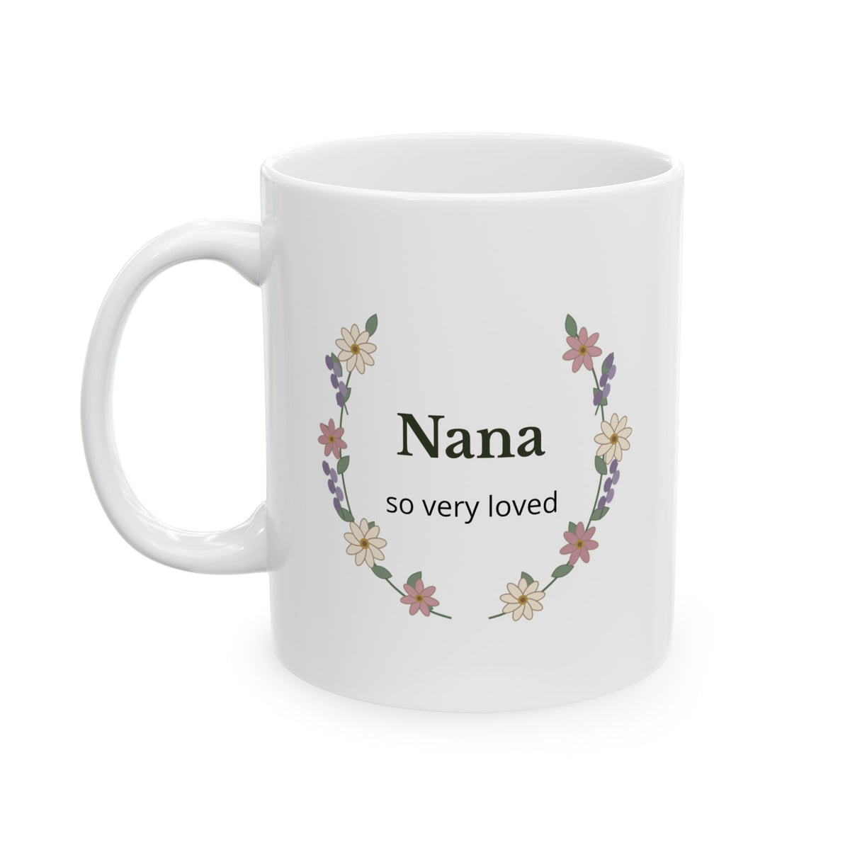 Personalized Botanical Keepsake Mug | Custom Name & Dedication | 11 & 15 oz