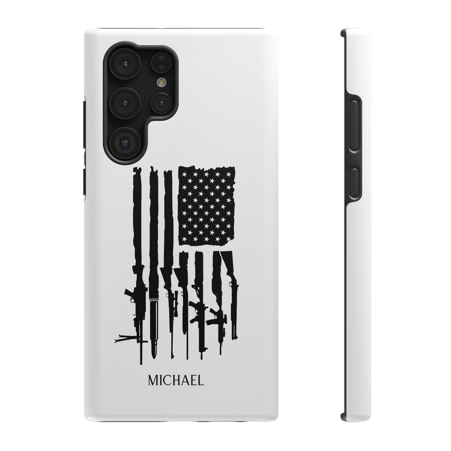 American Rifle Flag, 2nd Amendment Flag Impact Resistant Phone Case