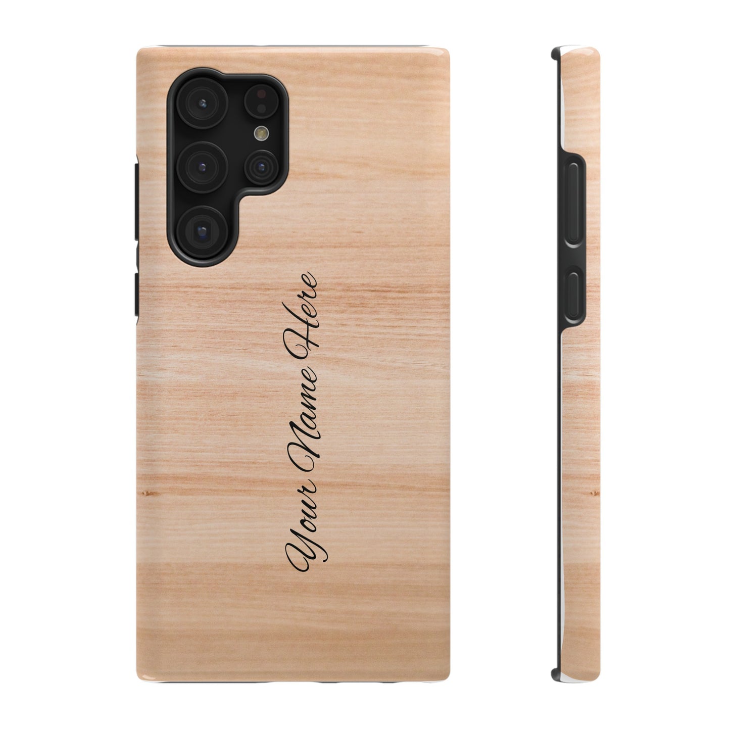 Personalized Custom Wooden pattern Impact-Resistant Phone Case