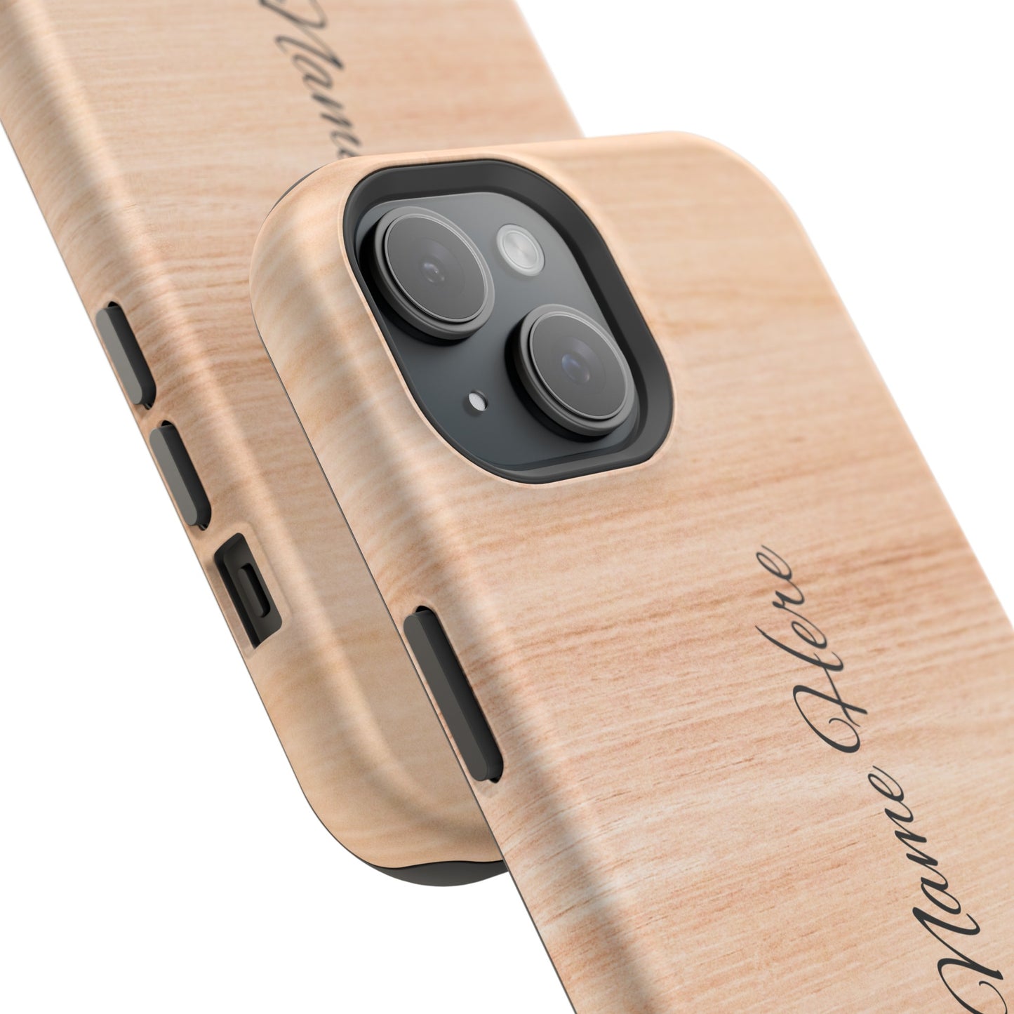 Personalized Custom Wooden pattern Impact-Resistant Phone Case