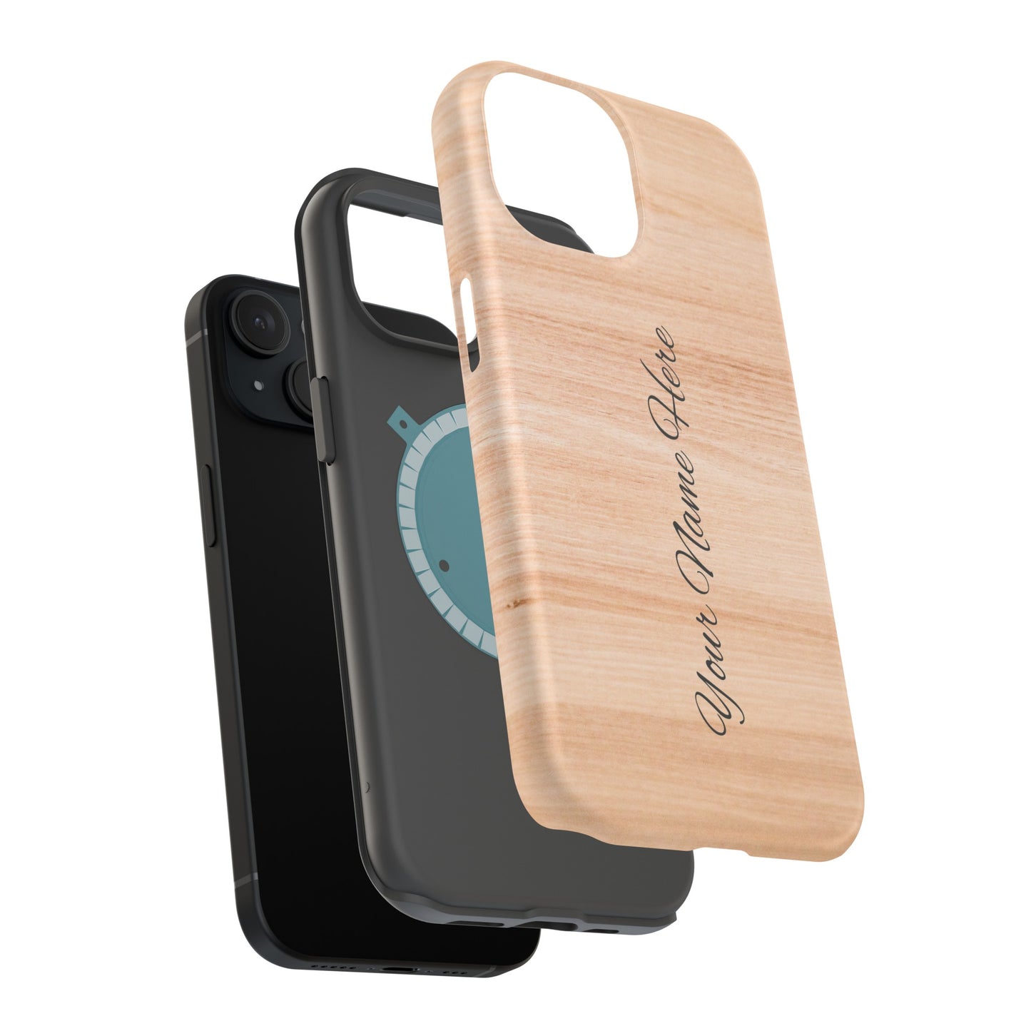 Personalized Custom Wooden pattern Impact-Resistant Phone Case