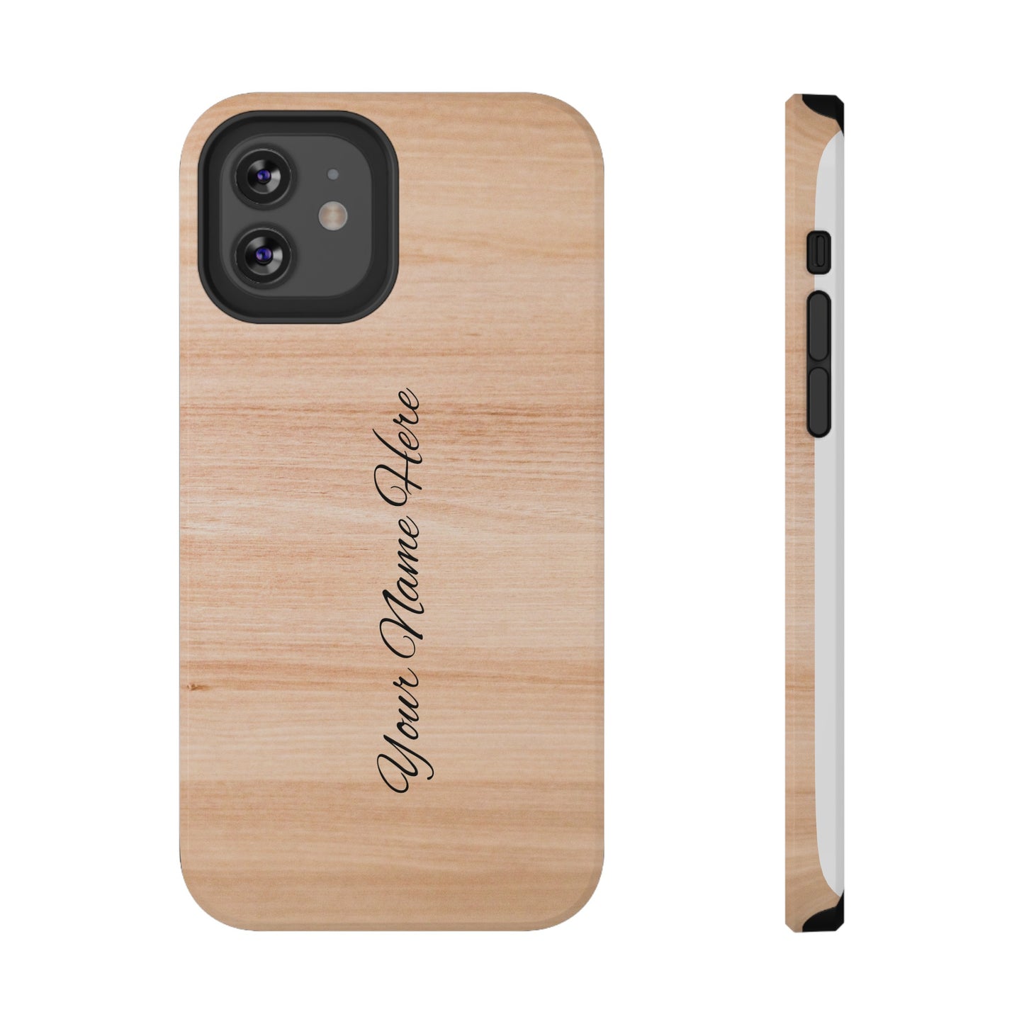 Personalized Custom Wooden pattern Impact-Resistant Phone Case