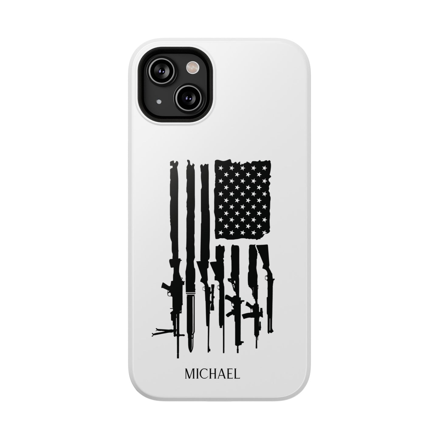 American Rifle Flag, 2nd Amendment Flag Impact Resistant Phone Case