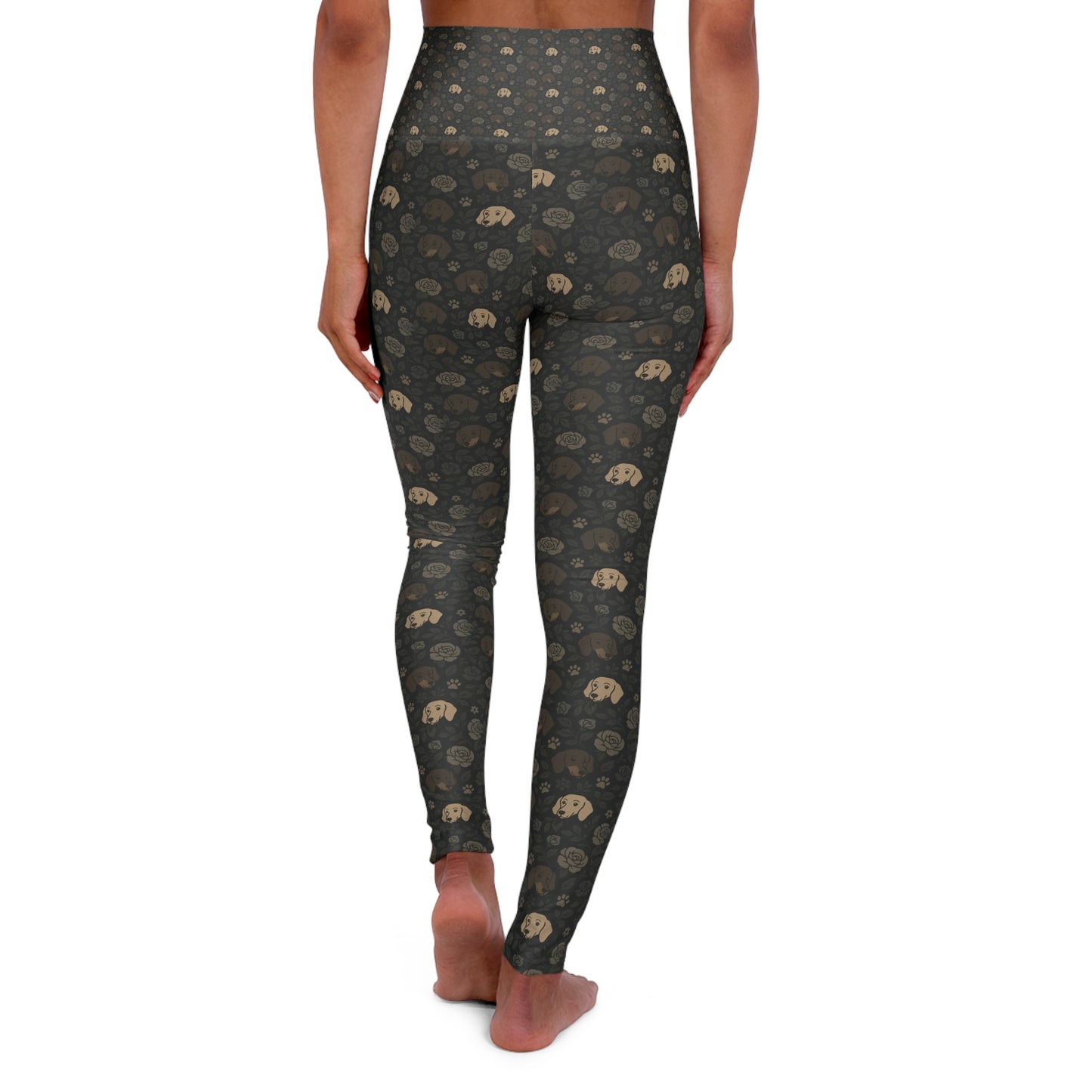 High Waisted Elephant Print Yoga Leggings | Comfy Workout Pants, Activewear, Yoga Outfit, Fitness Gift, Eco-Friendly Leggings