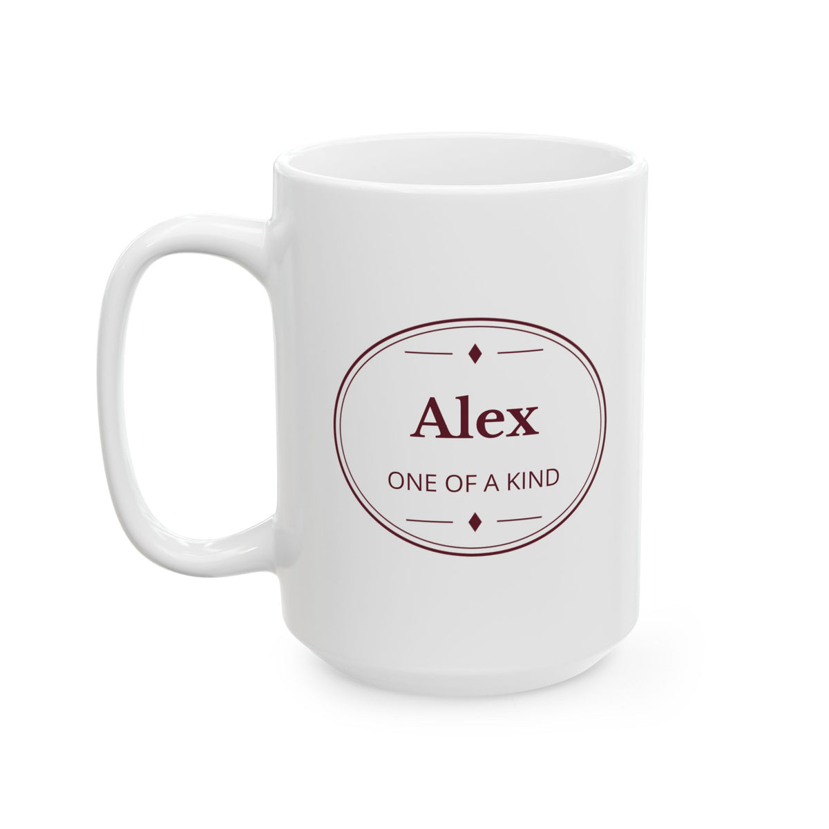 Personalized Heritage Nameplate Mug | Custom Name & Message | 11 & 15 oz