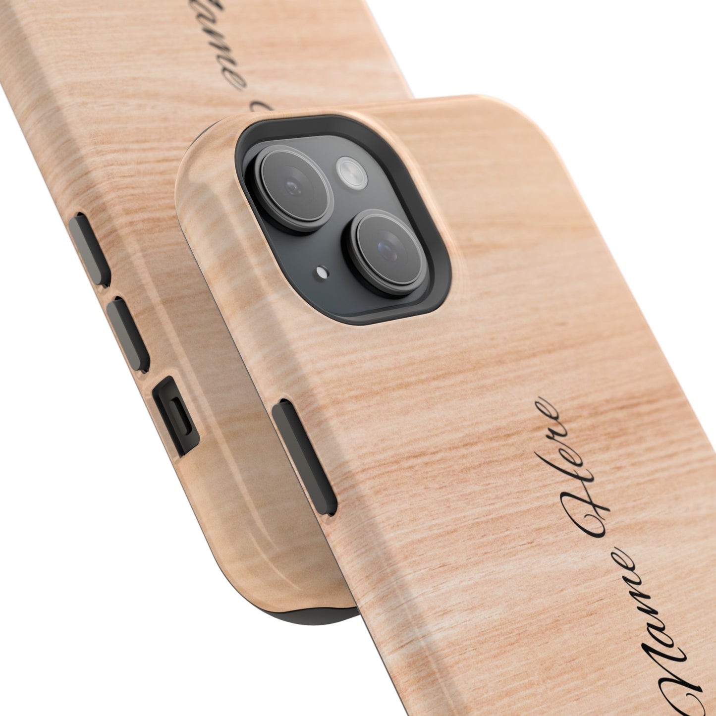 Personalized Custom Wooden pattern Impact-Resistant Phone Case