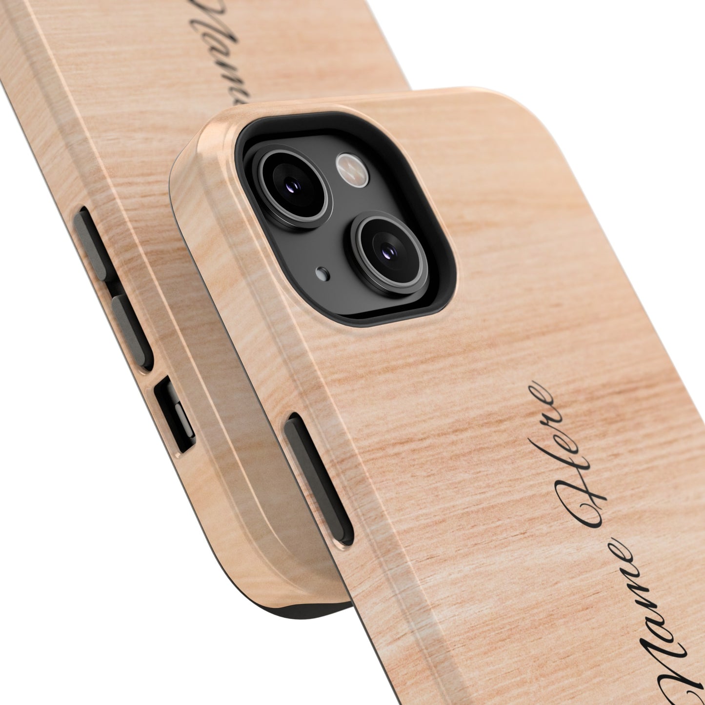 Personalized Custom Wooden pattern Impact-Resistant Phone Case