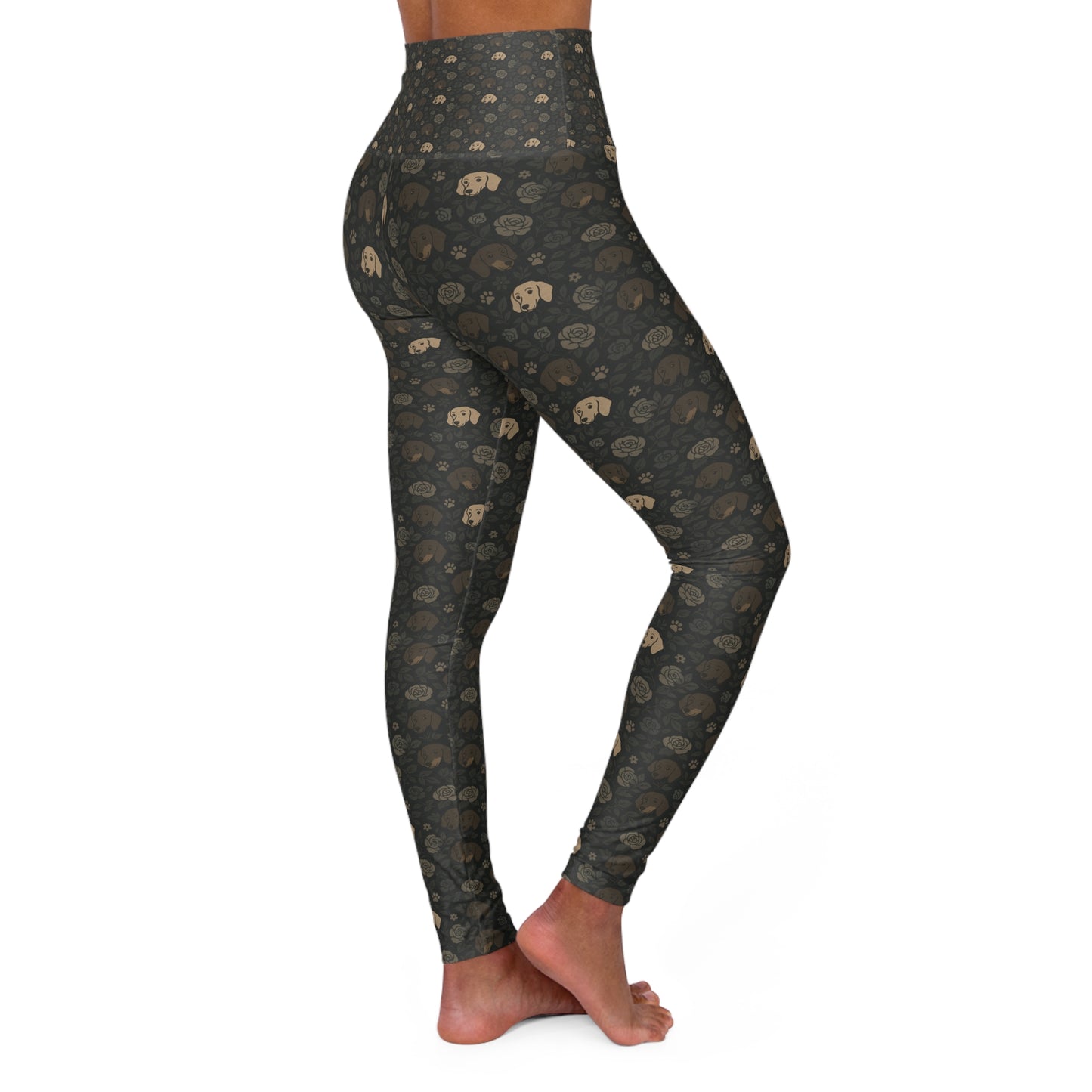 High Waisted Elephant Print Yoga Leggings | Comfy Workout Pants, Activewear, Yoga Outfit, Fitness Gift, Eco-Friendly Leggings
