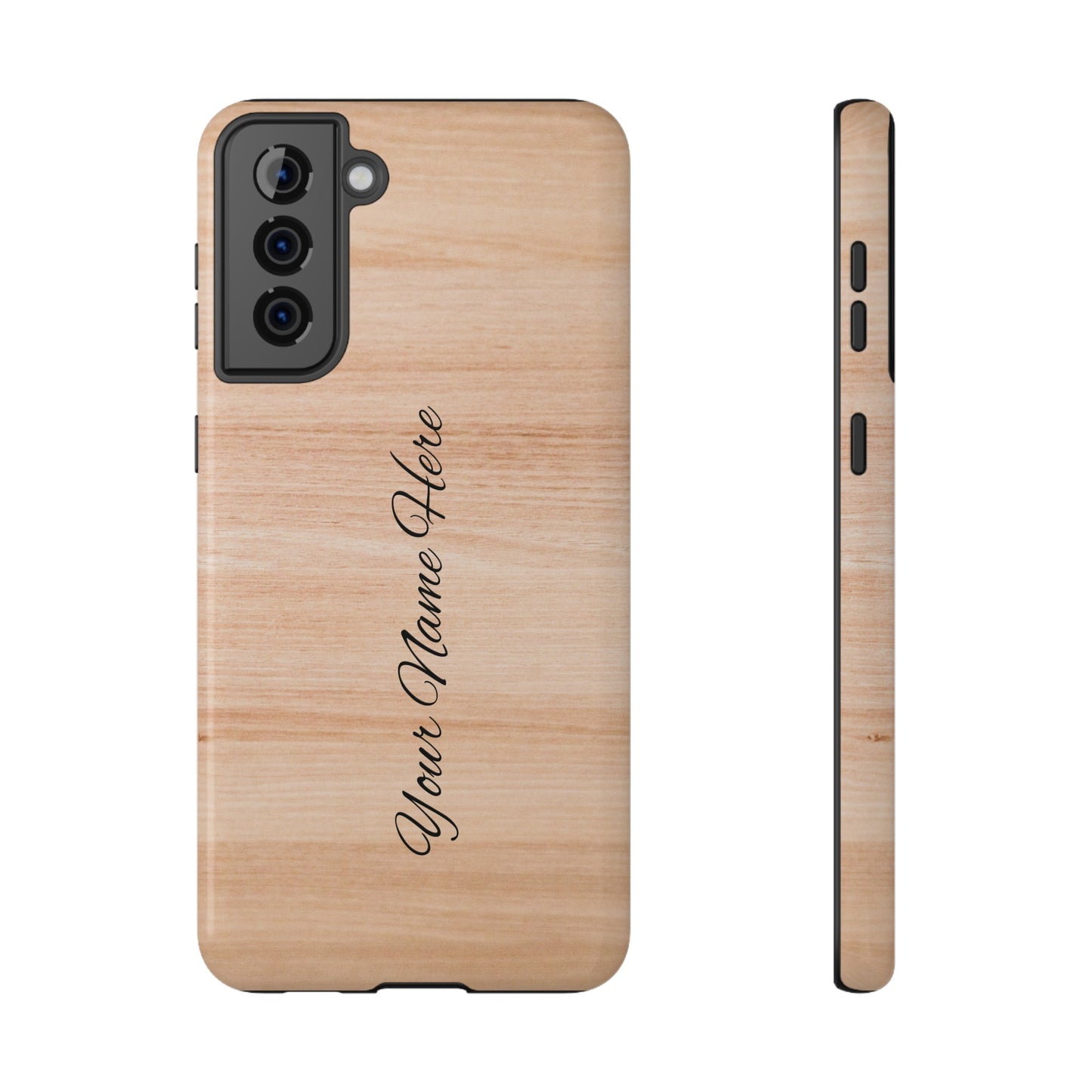 Personalized Custom Wooden pattern Impact-Resistant Phone Case