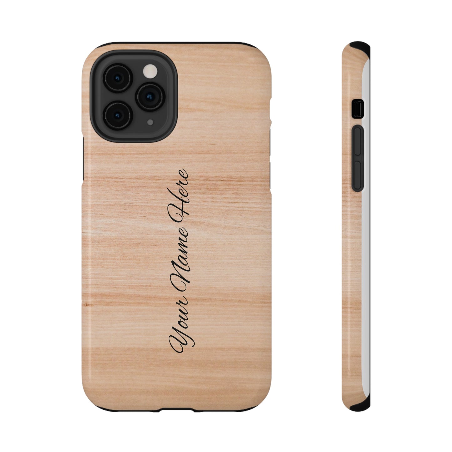 Personalized Custom Wooden pattern Impact-Resistant Phone Case