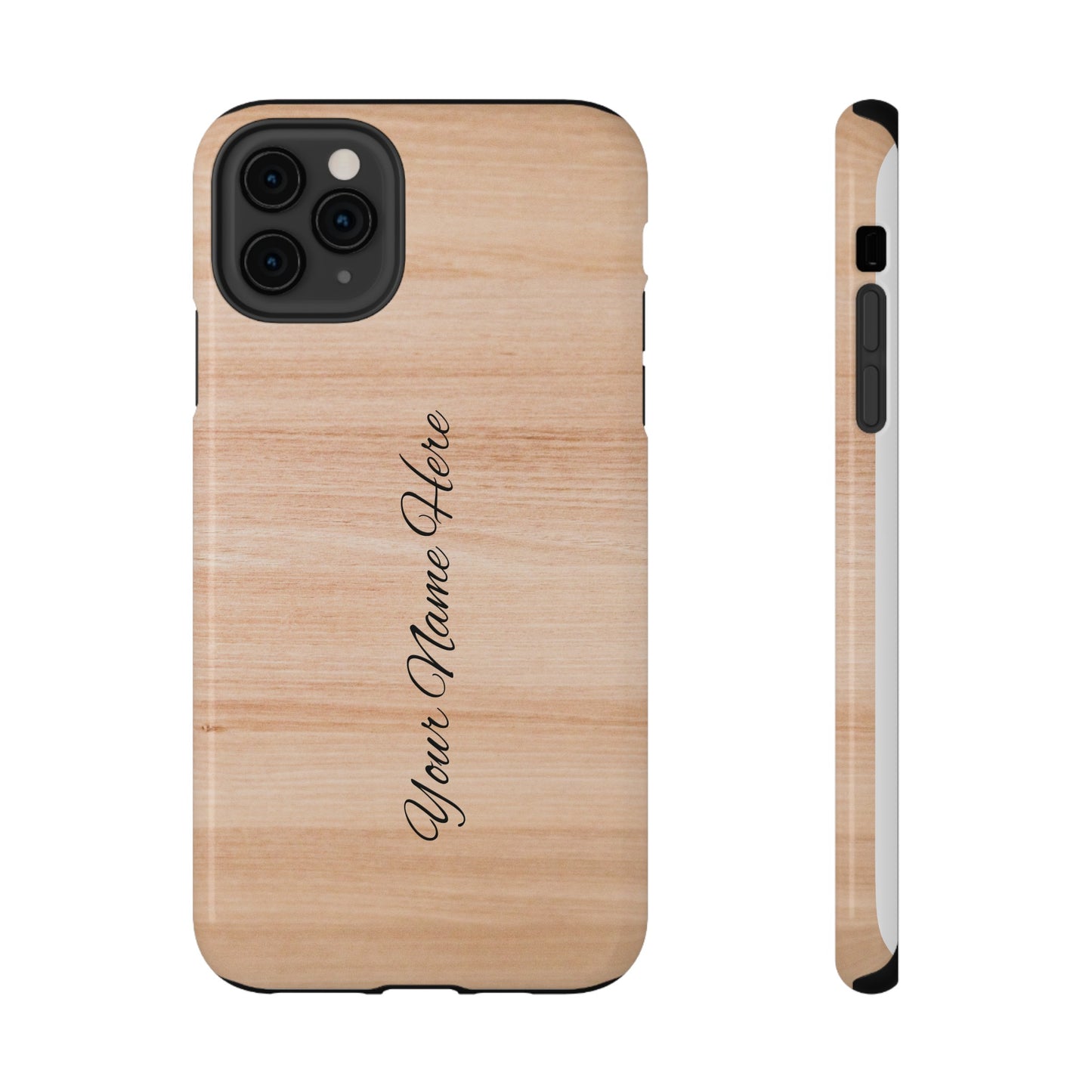 Personalized Custom Wooden pattern Impact-Resistant Phone Case