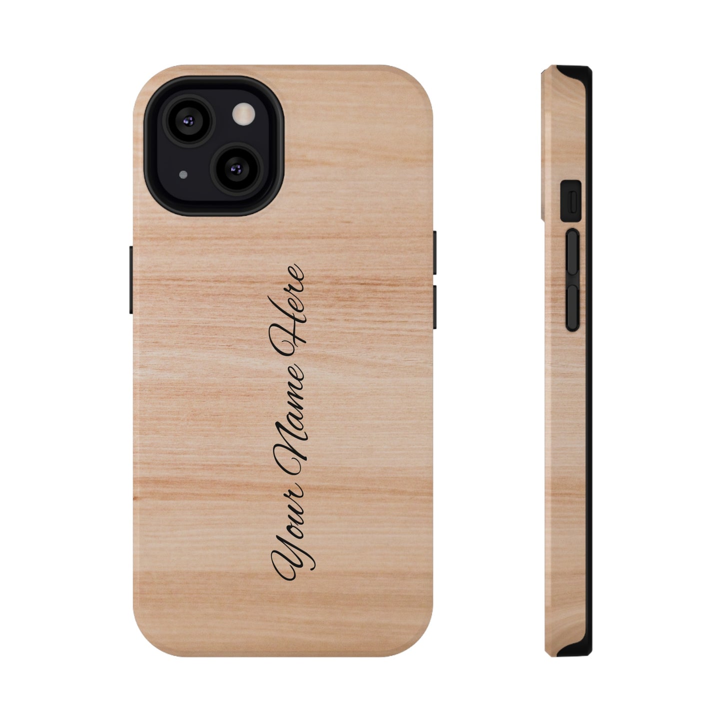 Personalized Custom Wooden pattern Impact-Resistant Phone Case