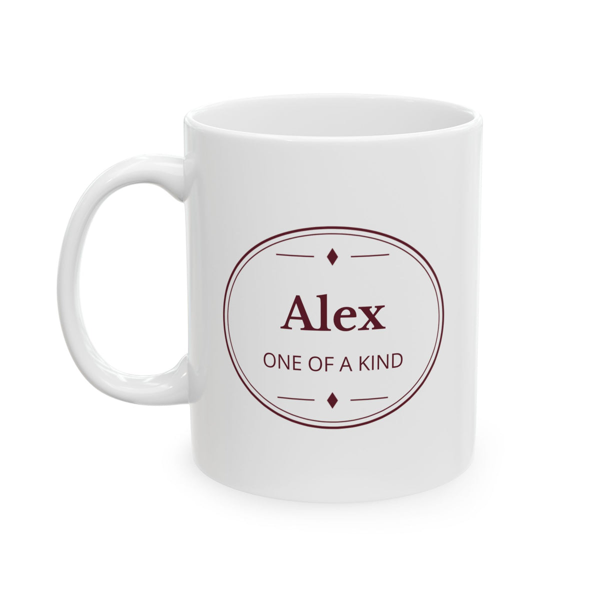 Personalized Heritage Nameplate Mug | Custom Name & Message | 11 & 15 oz