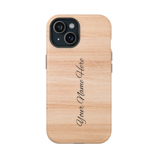 Personalized Custom Wooden pattern Impact-Resistant Phone Case