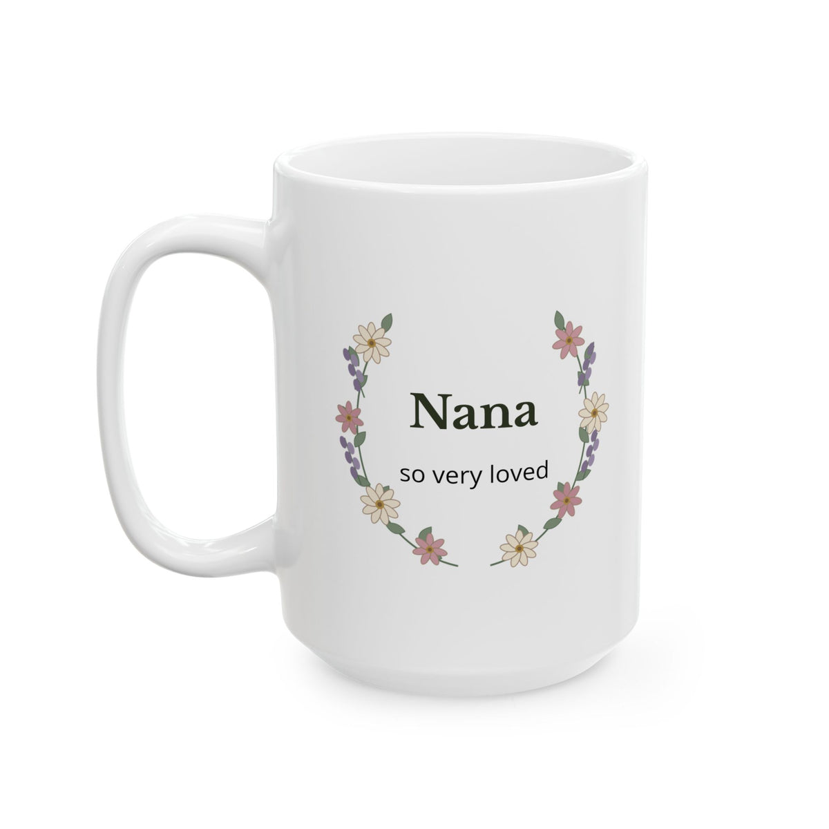Personalized Botanical Keepsake Mug | Custom Name & Dedication | 11 & 15 oz
