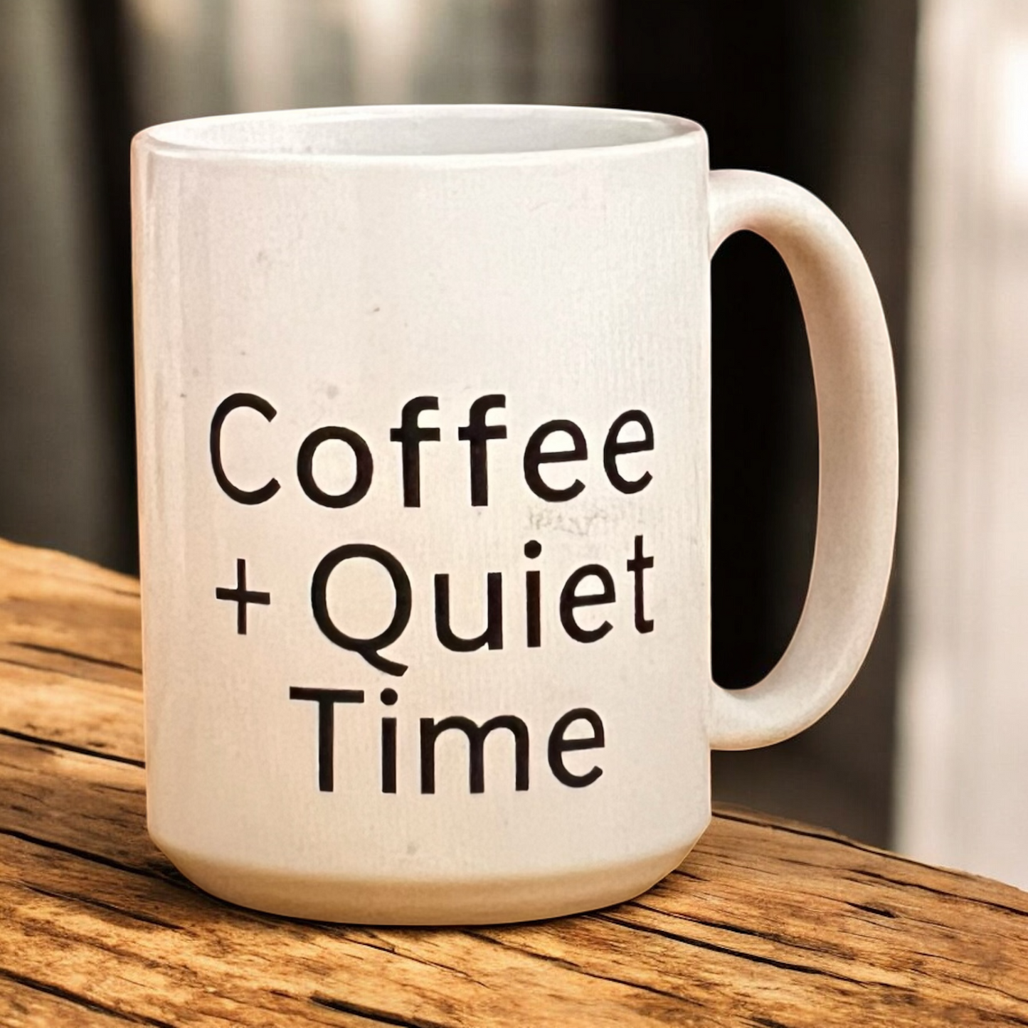 Personalized Coffee Mug - Custom Name Ceramic Cup | Coffee + Quiet Time Gift for Her