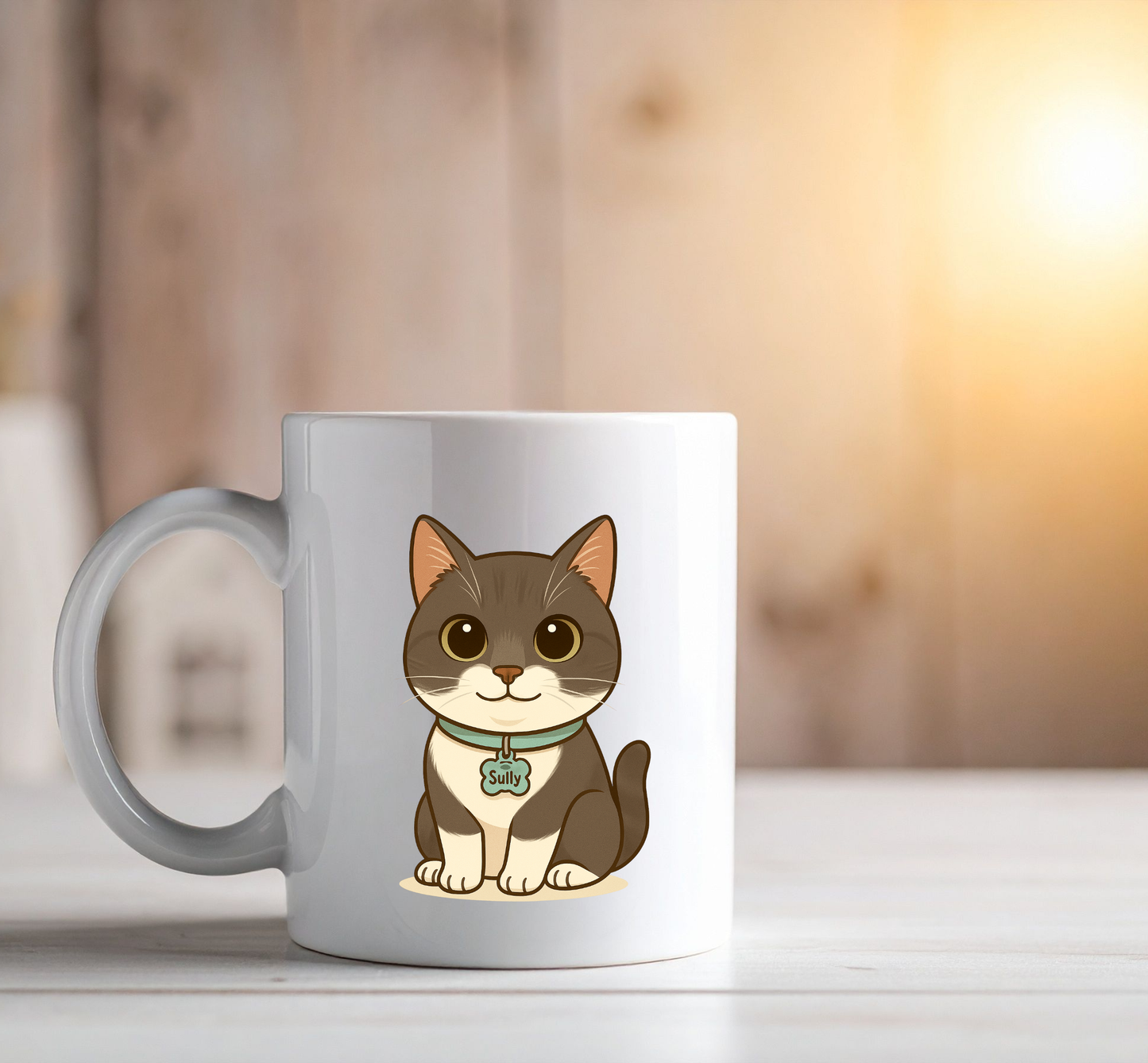 Personalized Pet Mug- Cute Dog & Cat Cup - Custom Pet Lover Gift - Coffee Mug for Dog Mom or Cat Mom