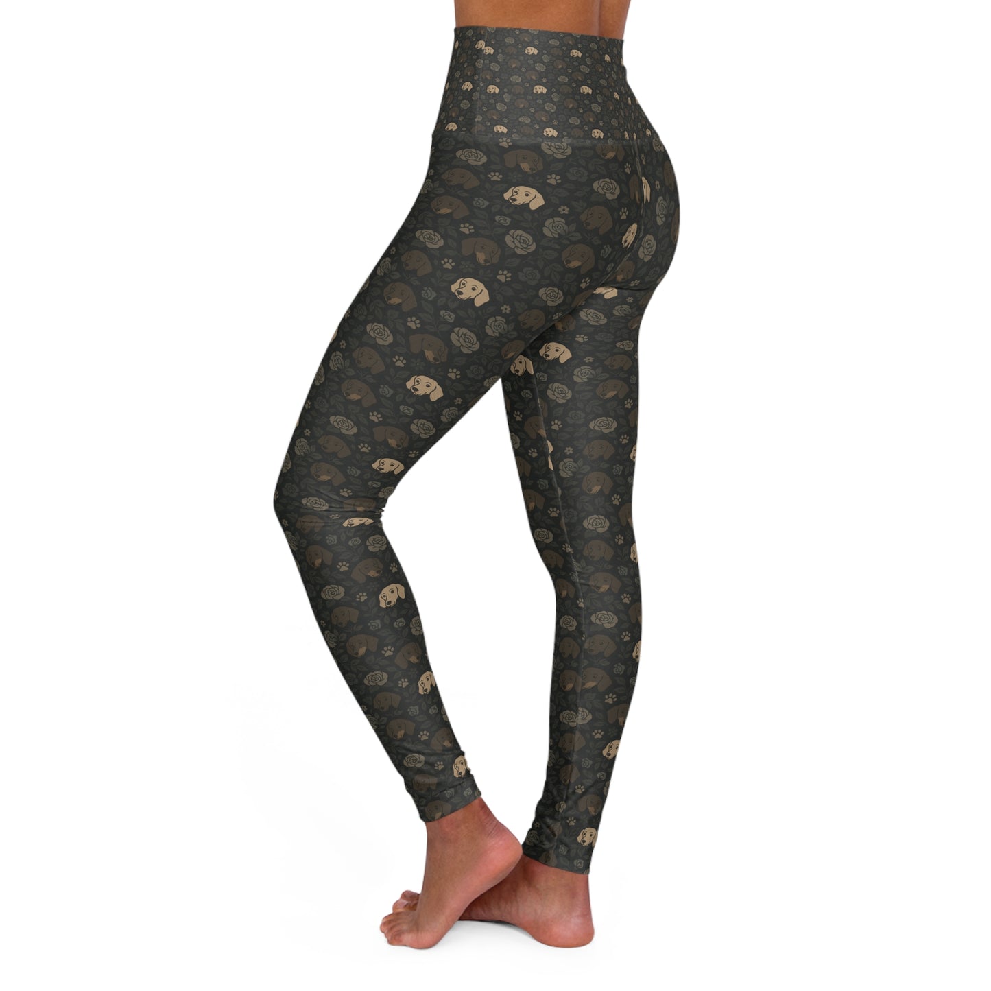 High Waisted Elephant Print Yoga Leggings | Comfy Workout Pants, Activewear, Yoga Outfit, Fitness Gift, Eco-Friendly Leggings