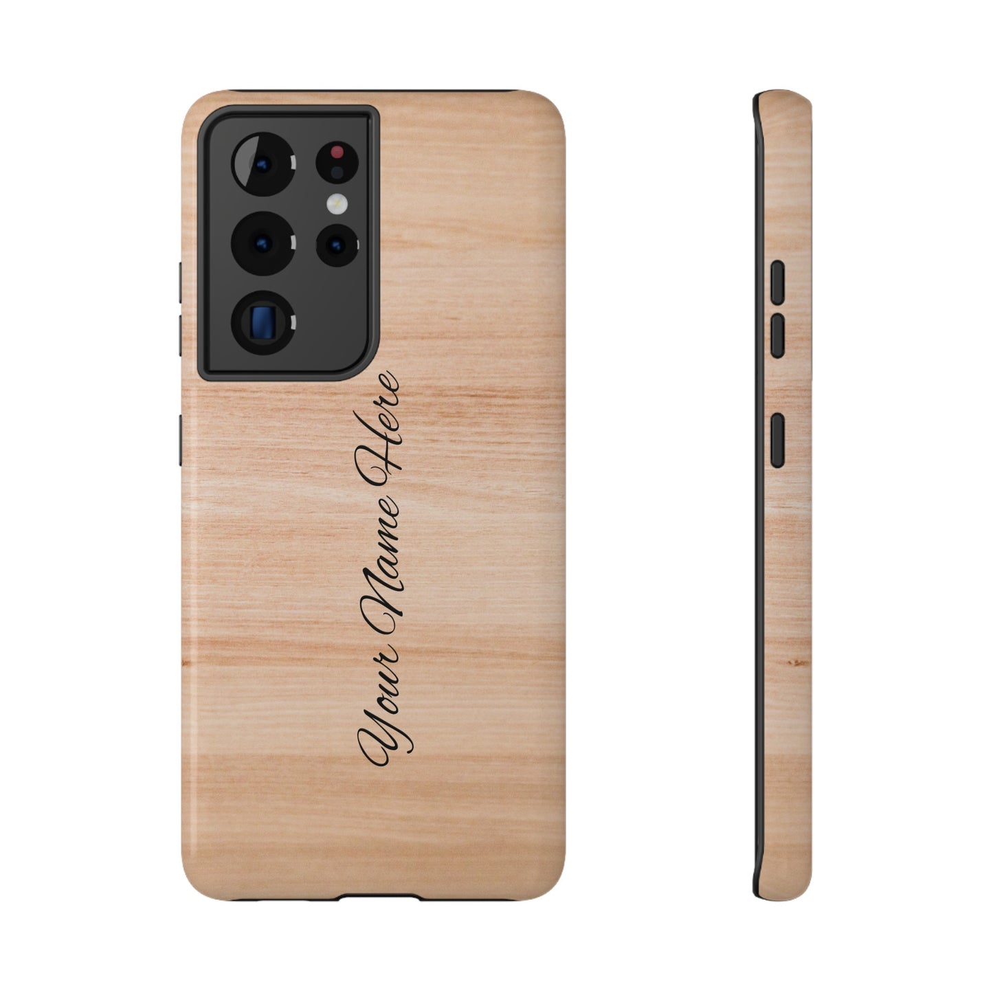 Personalized Custom Wooden pattern Impact-Resistant Phone Case