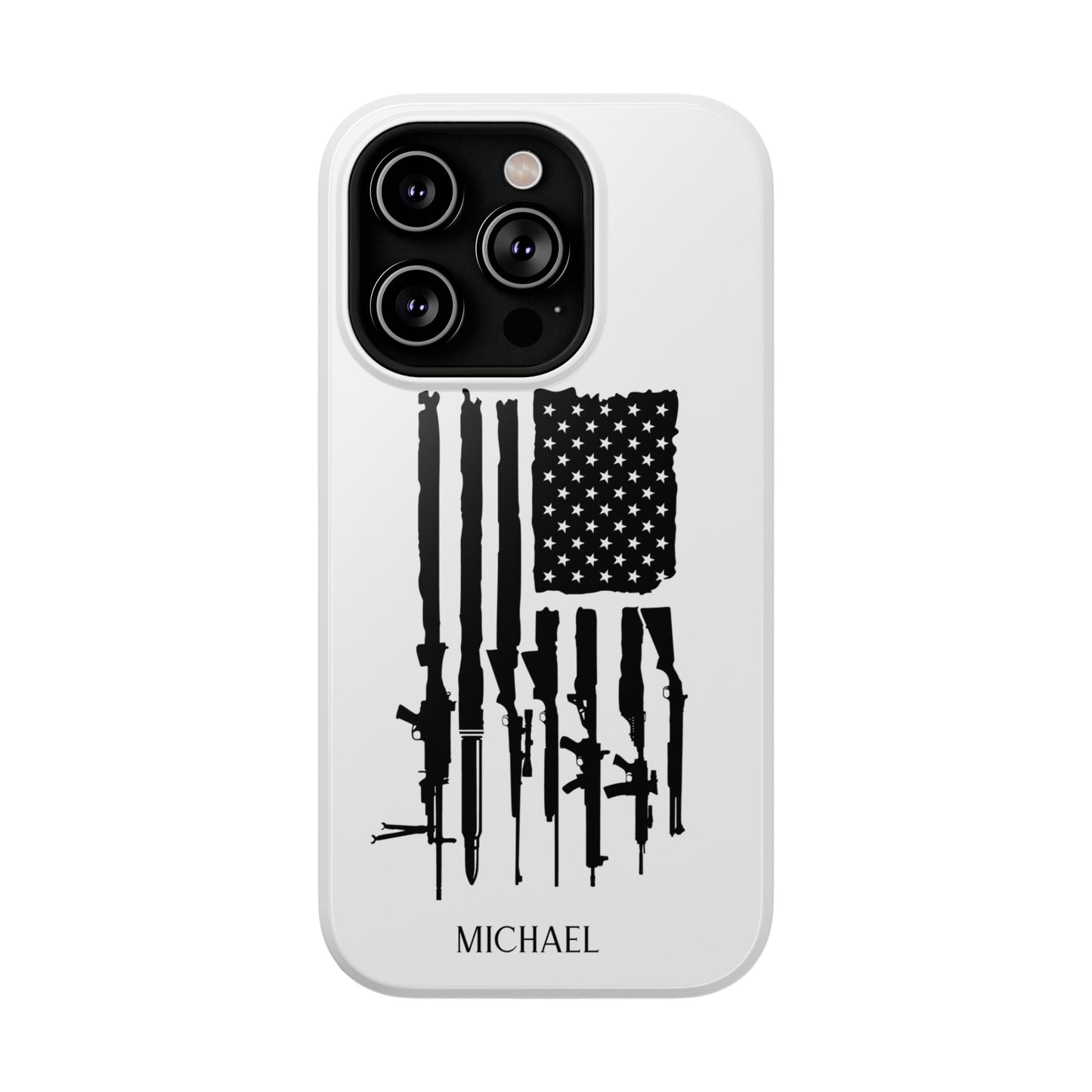 American Rifle Flag, 2nd Amendment Flag Impact Resistant Phone Case