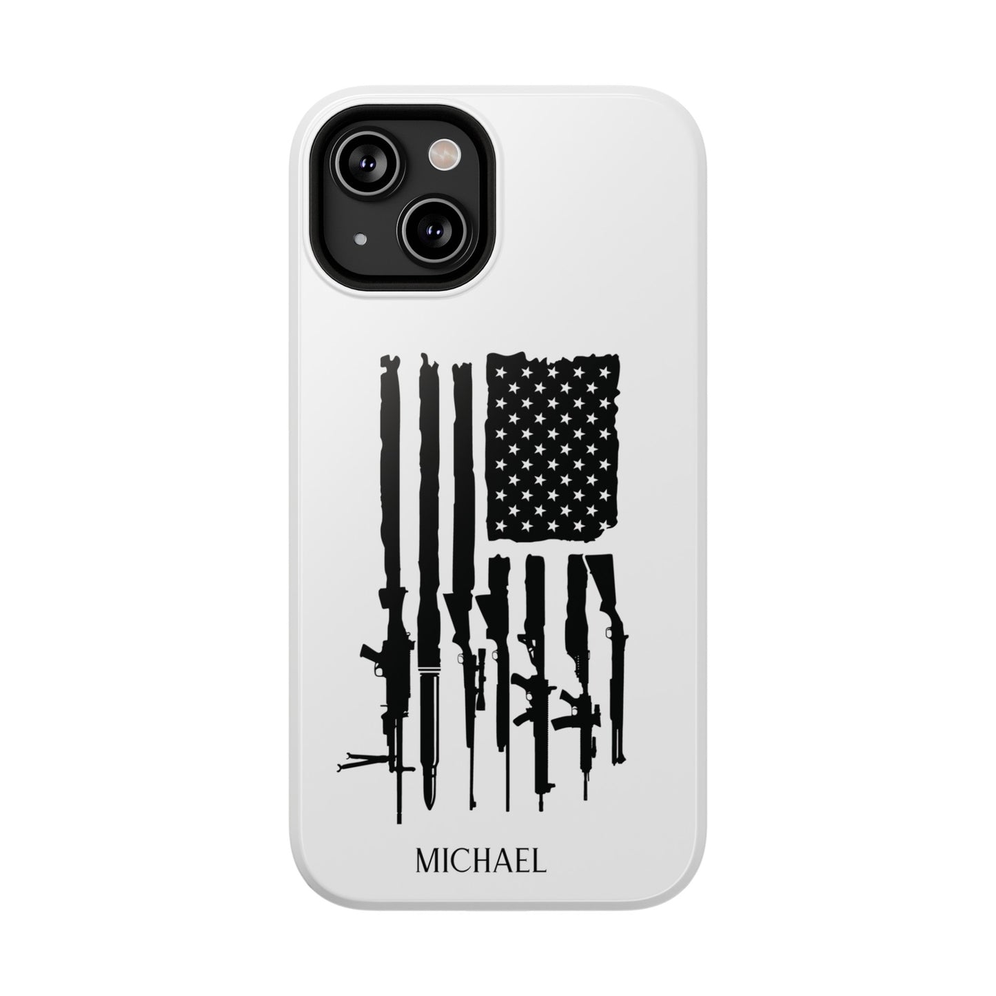 American Rifle Flag, 2nd Amendment Flag Impact Resistant Phone Case