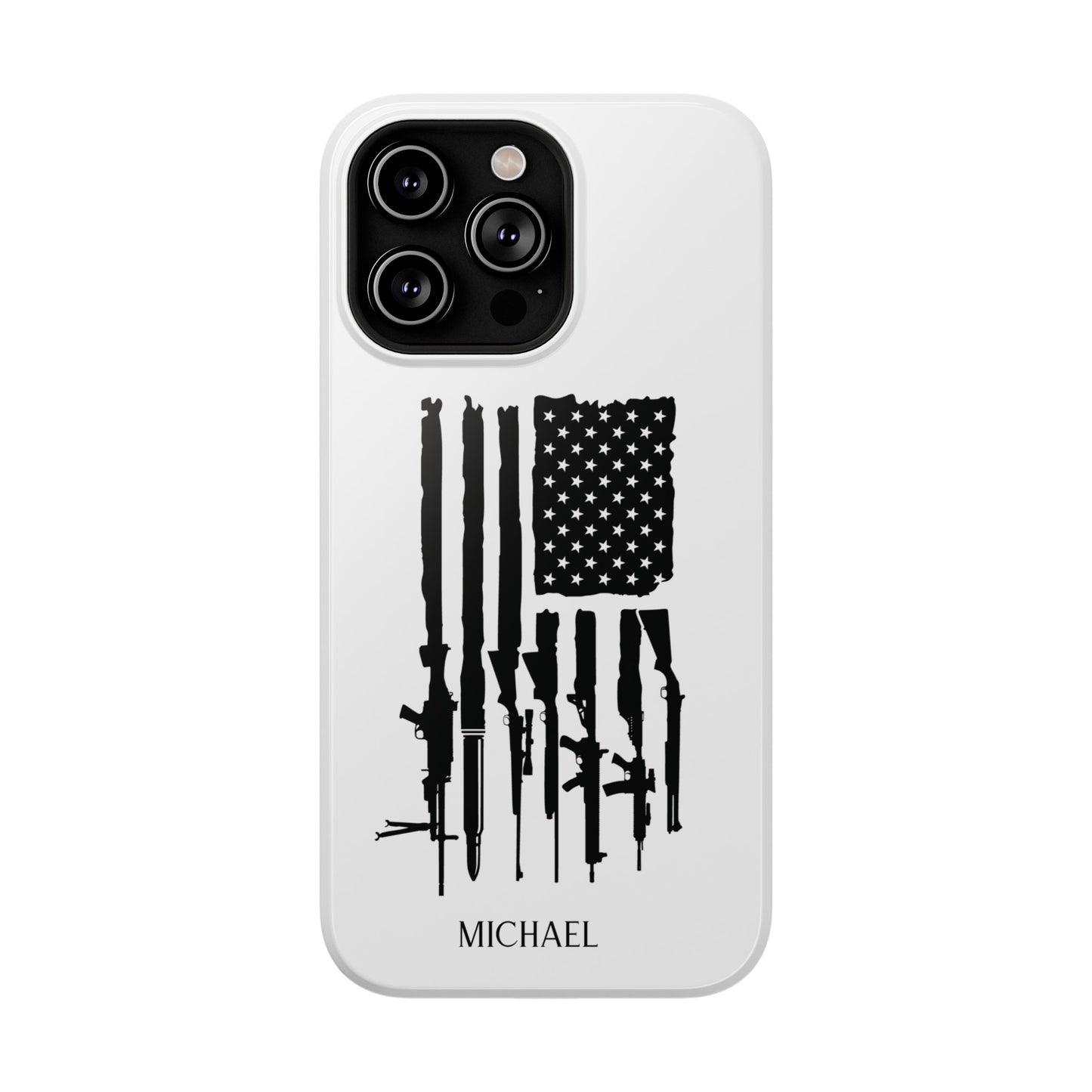 American Rifle Flag, 2nd Amendment Flag Impact Resistant Phone Case