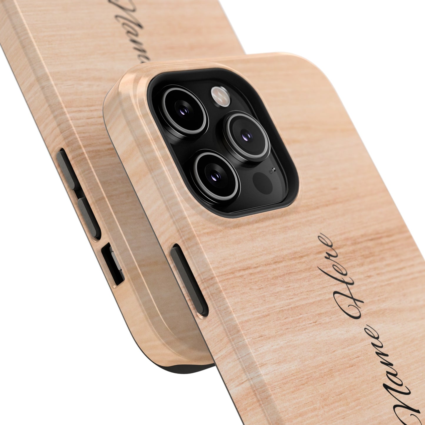 Personalized Custom Wooden pattern Impact-Resistant Phone Case