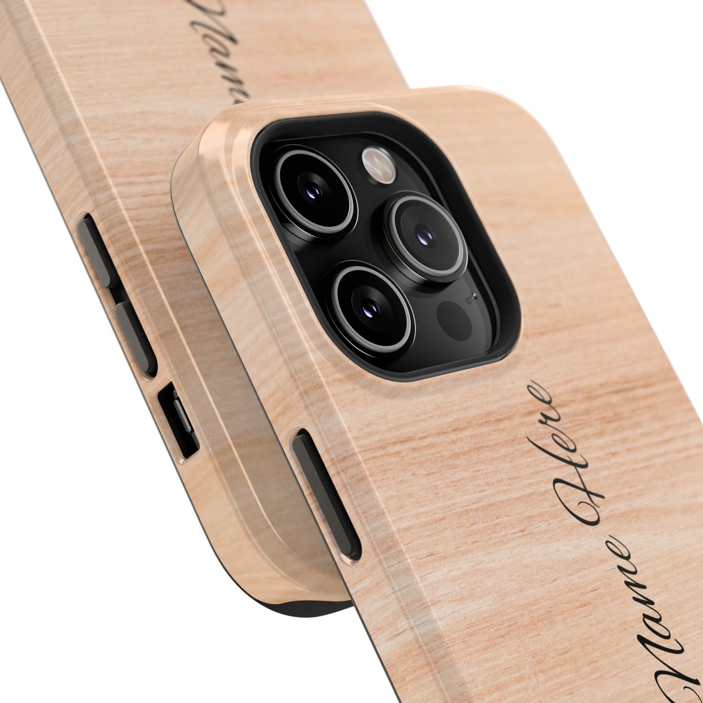 Personalized Custom Wooden pattern Impact-Resistant Phone Case