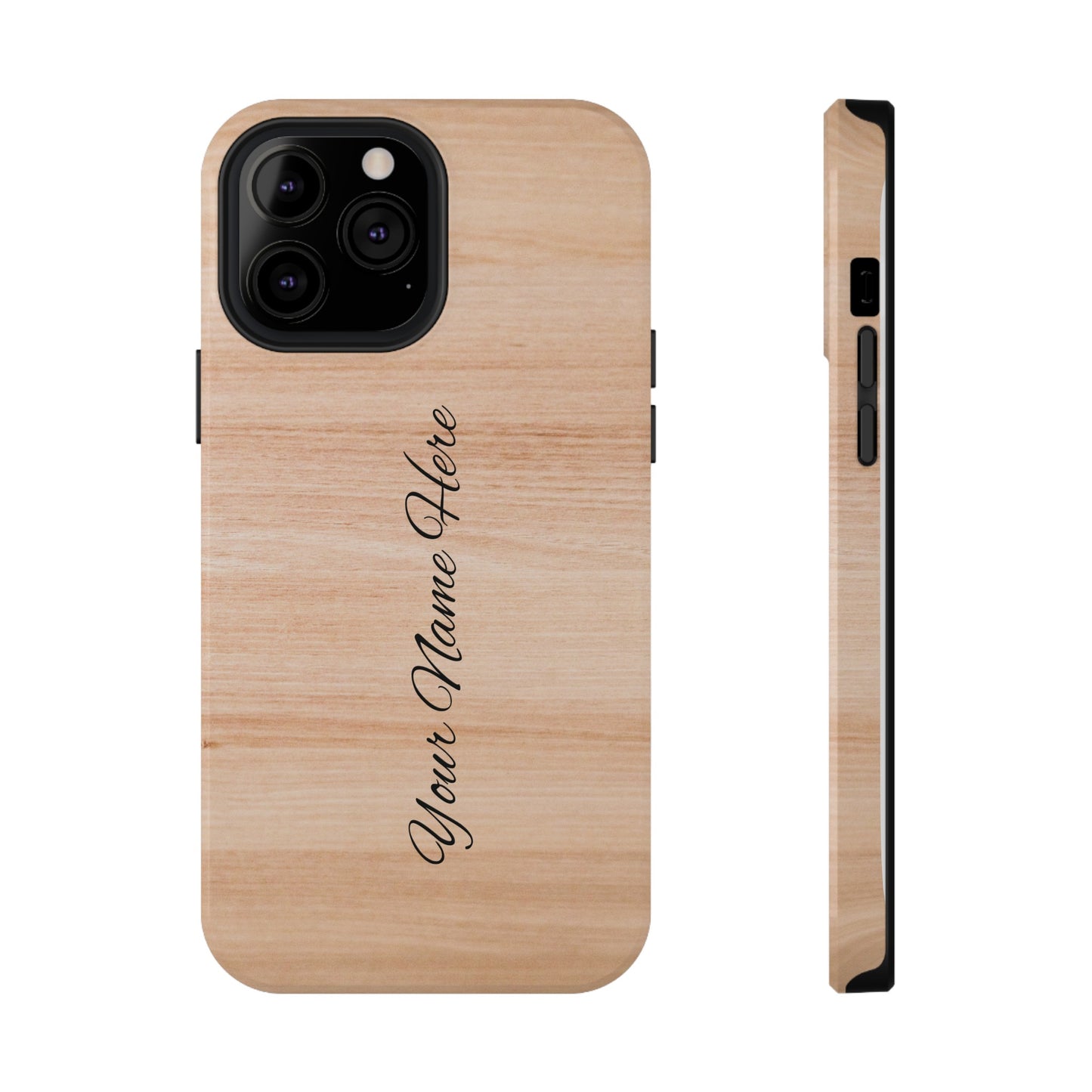 Personalized Custom Wooden pattern Impact-Resistant Phone Case