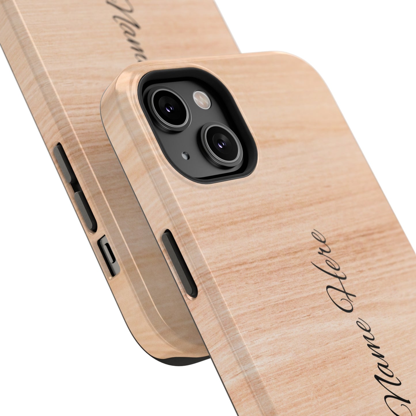 Personalized Custom Wooden pattern Impact-Resistant Phone Case