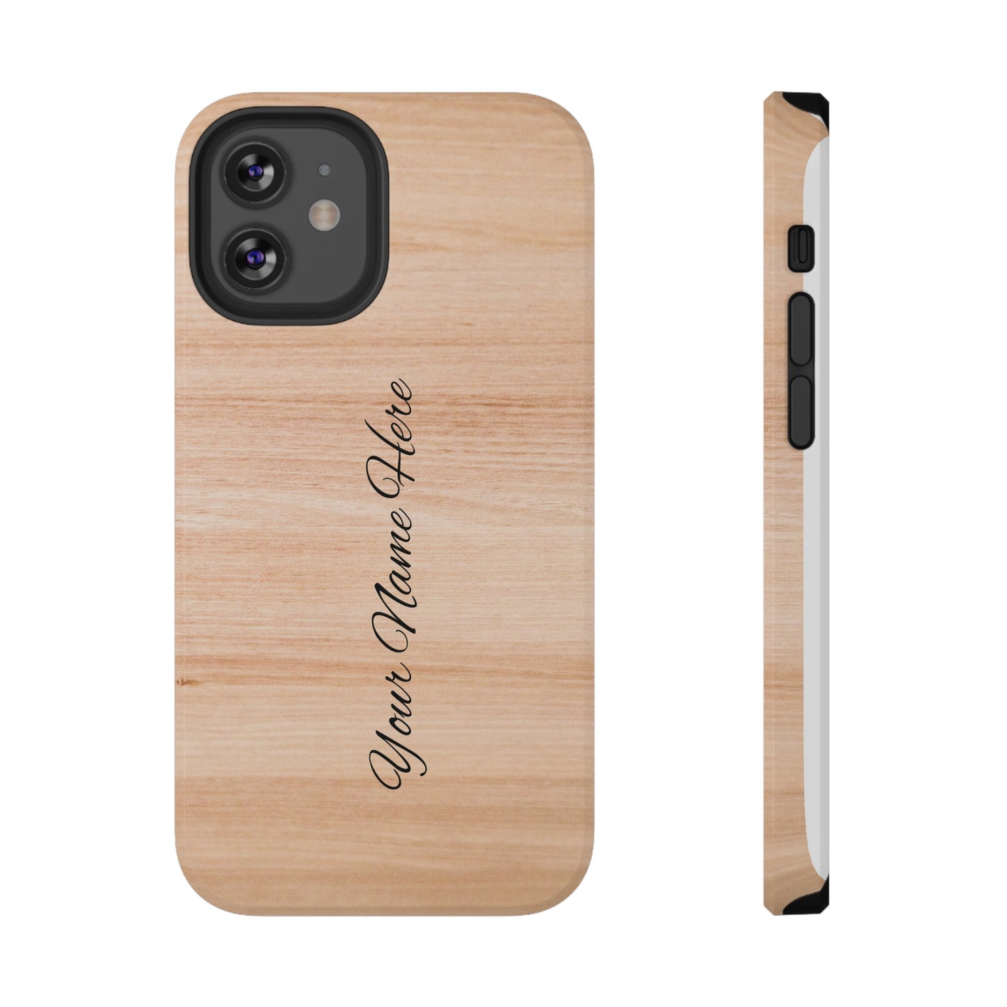 Personalized Custom Wooden pattern Impact-Resistant Phone Case