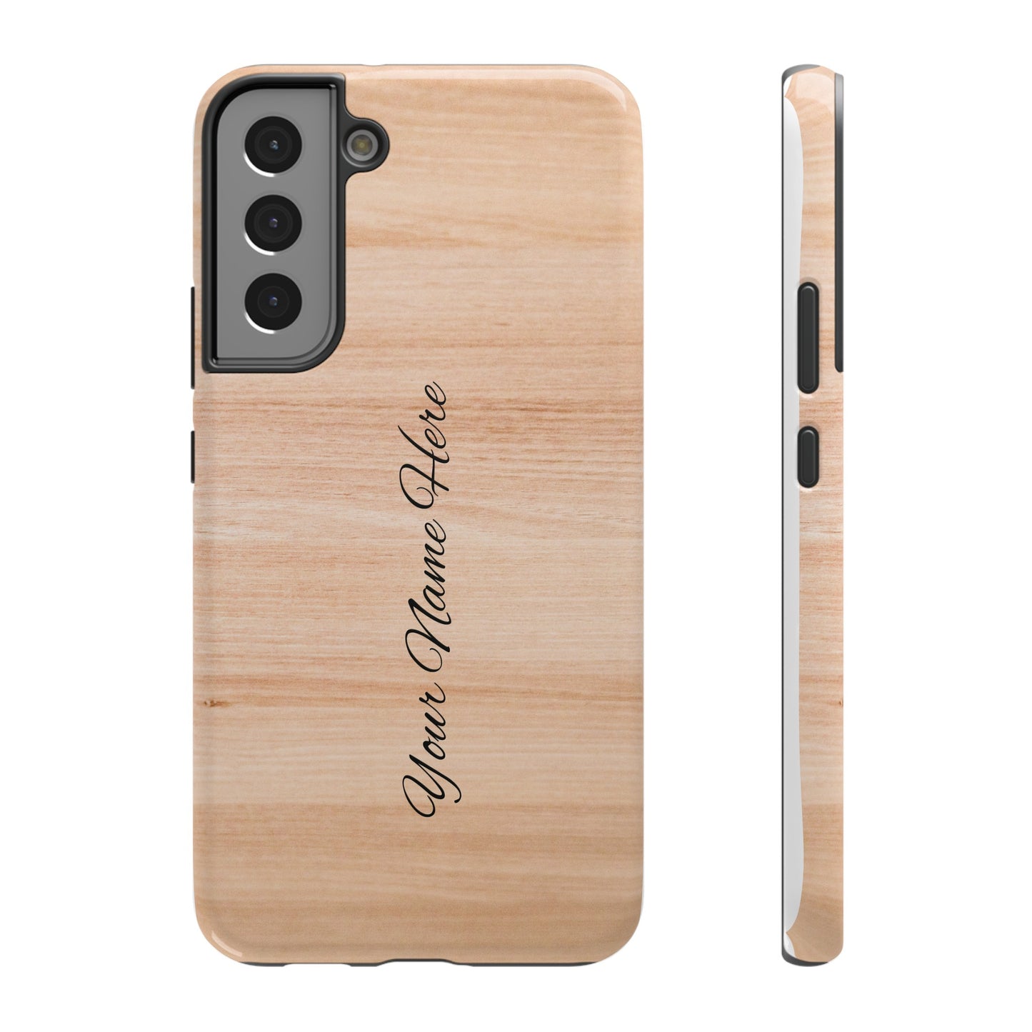 Personalized Custom Wooden pattern Impact-Resistant Phone Case