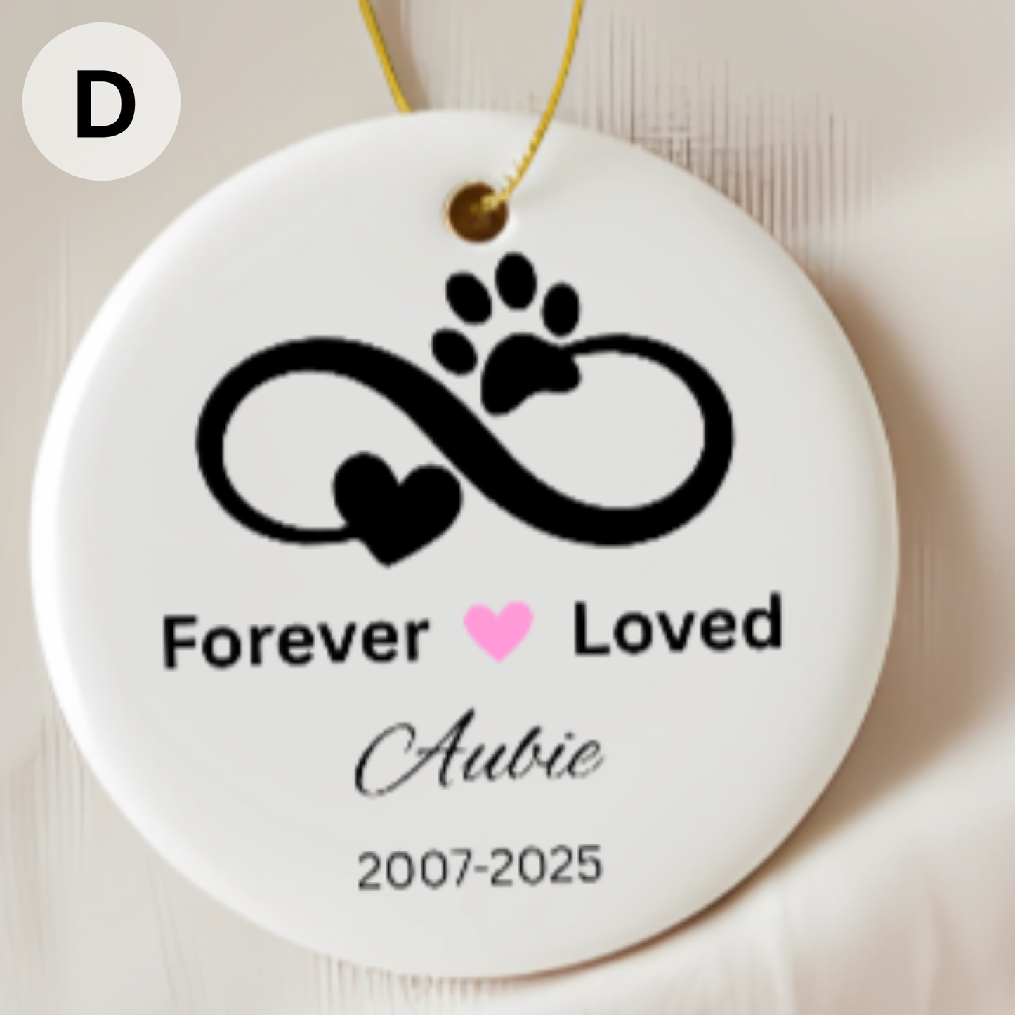 Personalized Pet Paw Print Christmas Ornaments | Custom Dog & Cat Memorial or First Christmas Ornament | Local Pickup – Painted Tree Glen Allen
