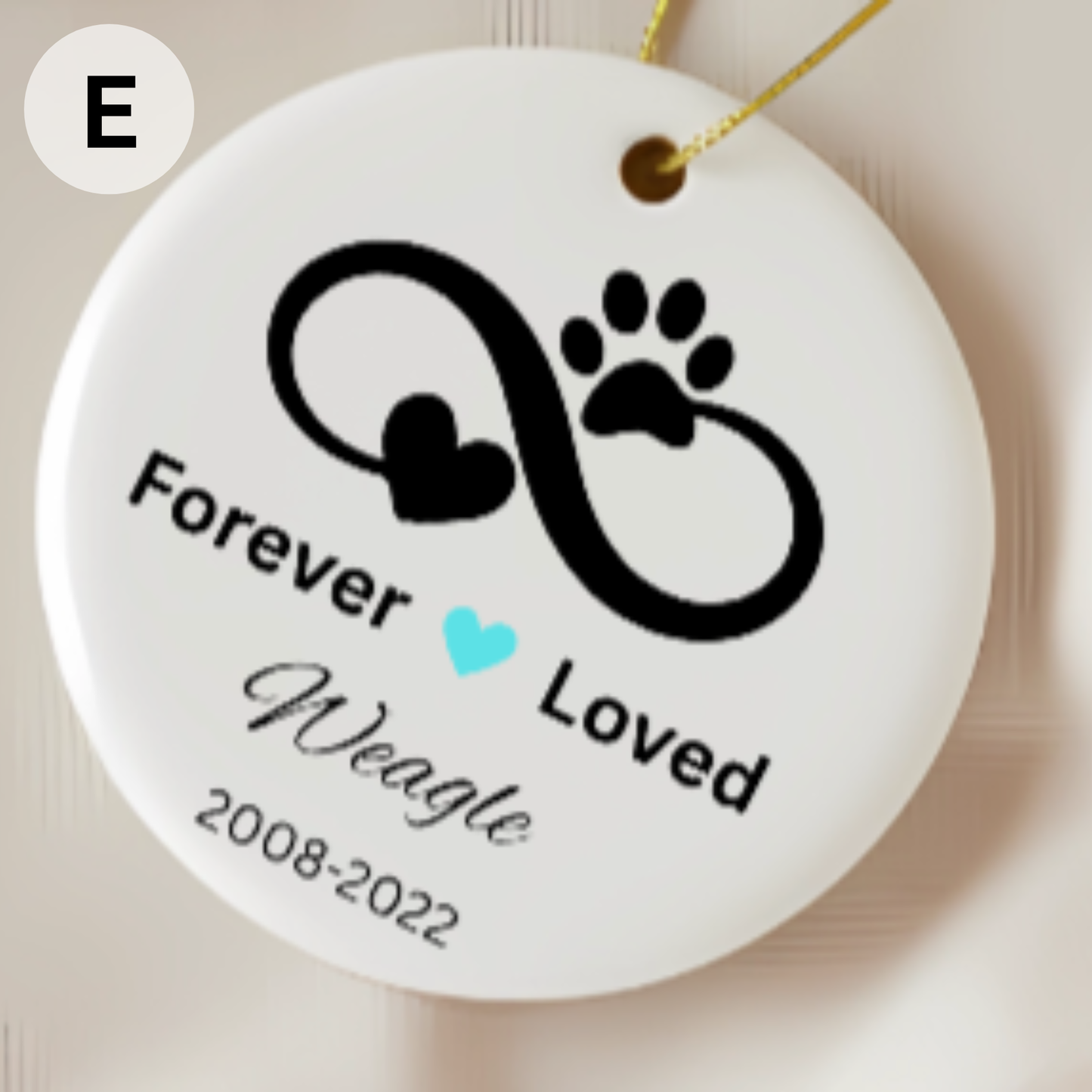 Personalized Pet Paw Print Christmas Ornaments | Custom Dog & Cat Memorial or First Christmas Ornament | Local Pickup – Painted Tree Glen Allen